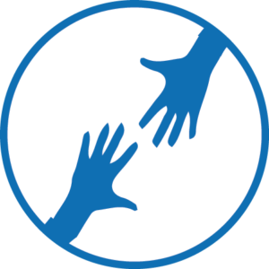 Image of two hands reaching toward each other